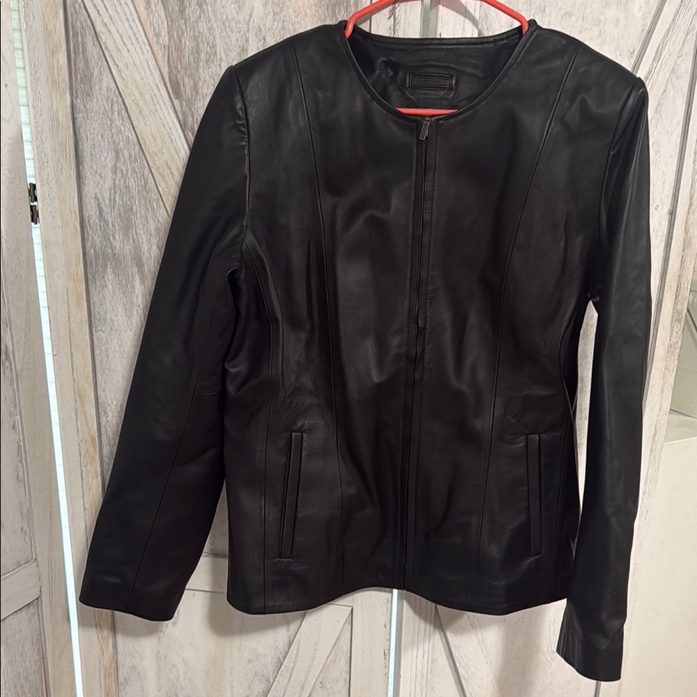 Women's Black Leather Jacket